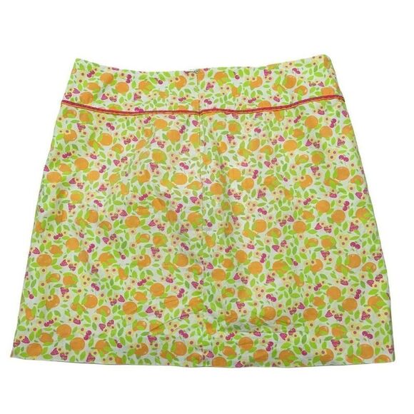 Lilly Pulitzer Mini Skirt Womens 4 Yellow Crazy Cat Short Colorful - Picture 4 of 9